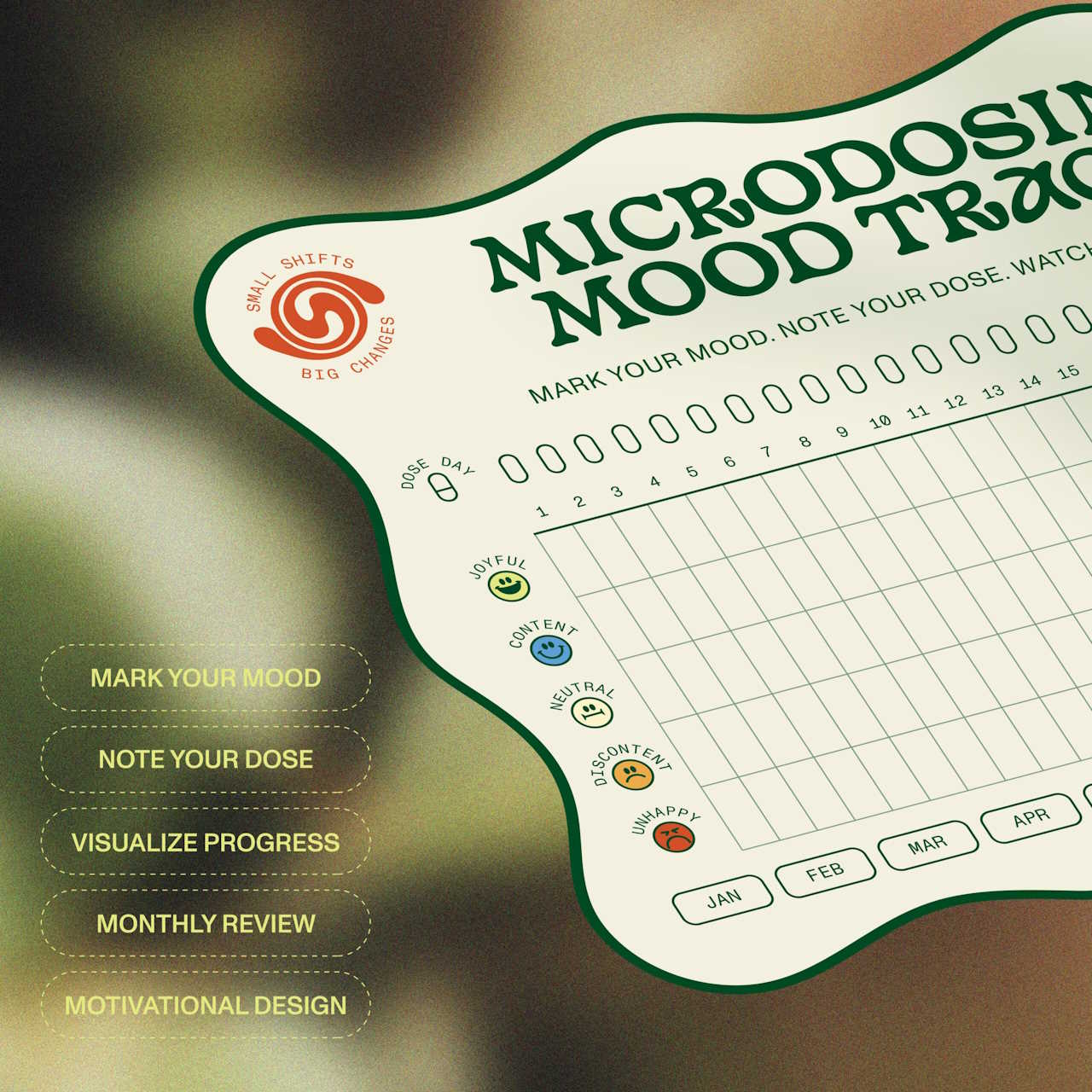 Microdose + Mood Tracker Magnet - microdose mood tracker magnet Canada