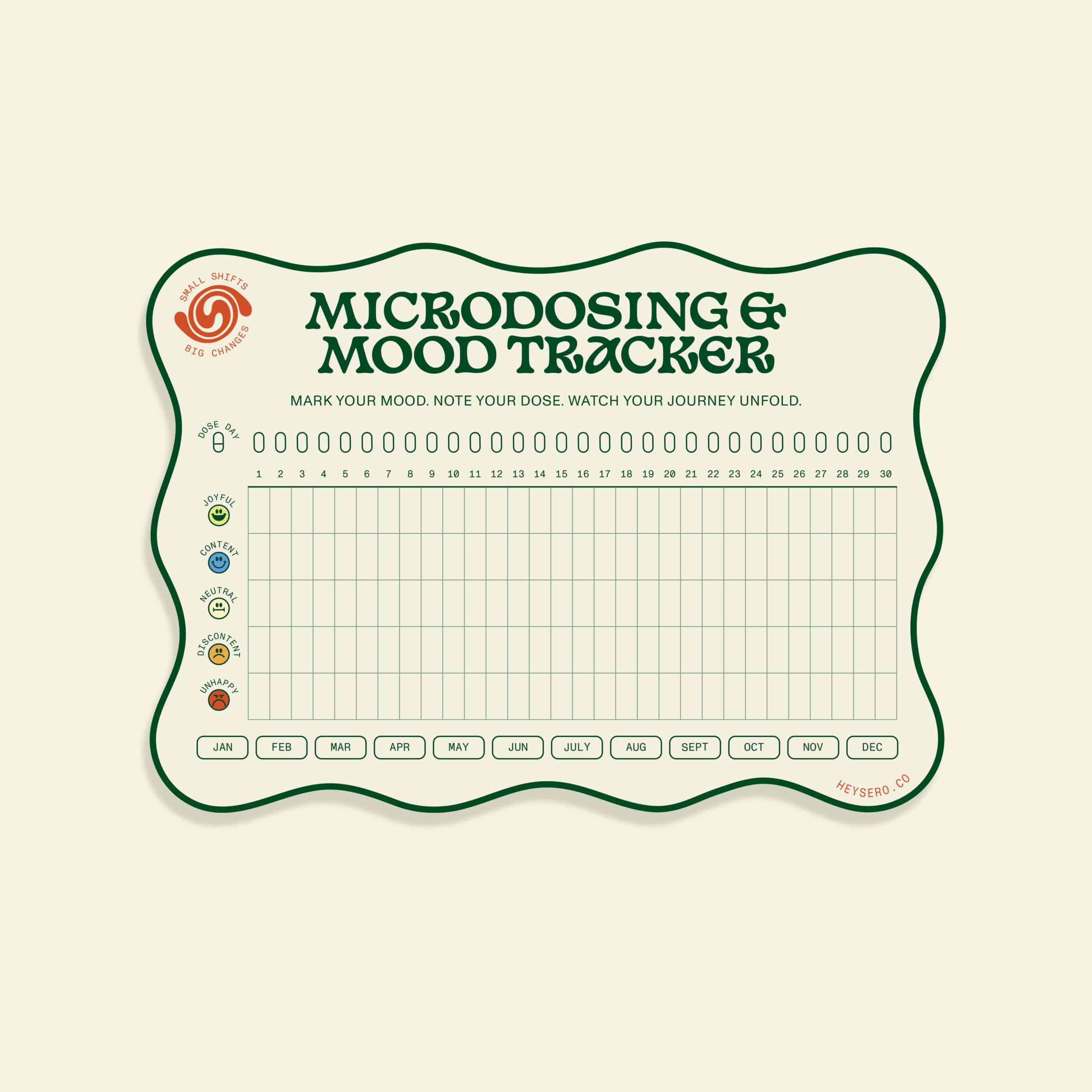 Microdose + Mood Tracker Magnet - microdose mood tracker magnet Canada