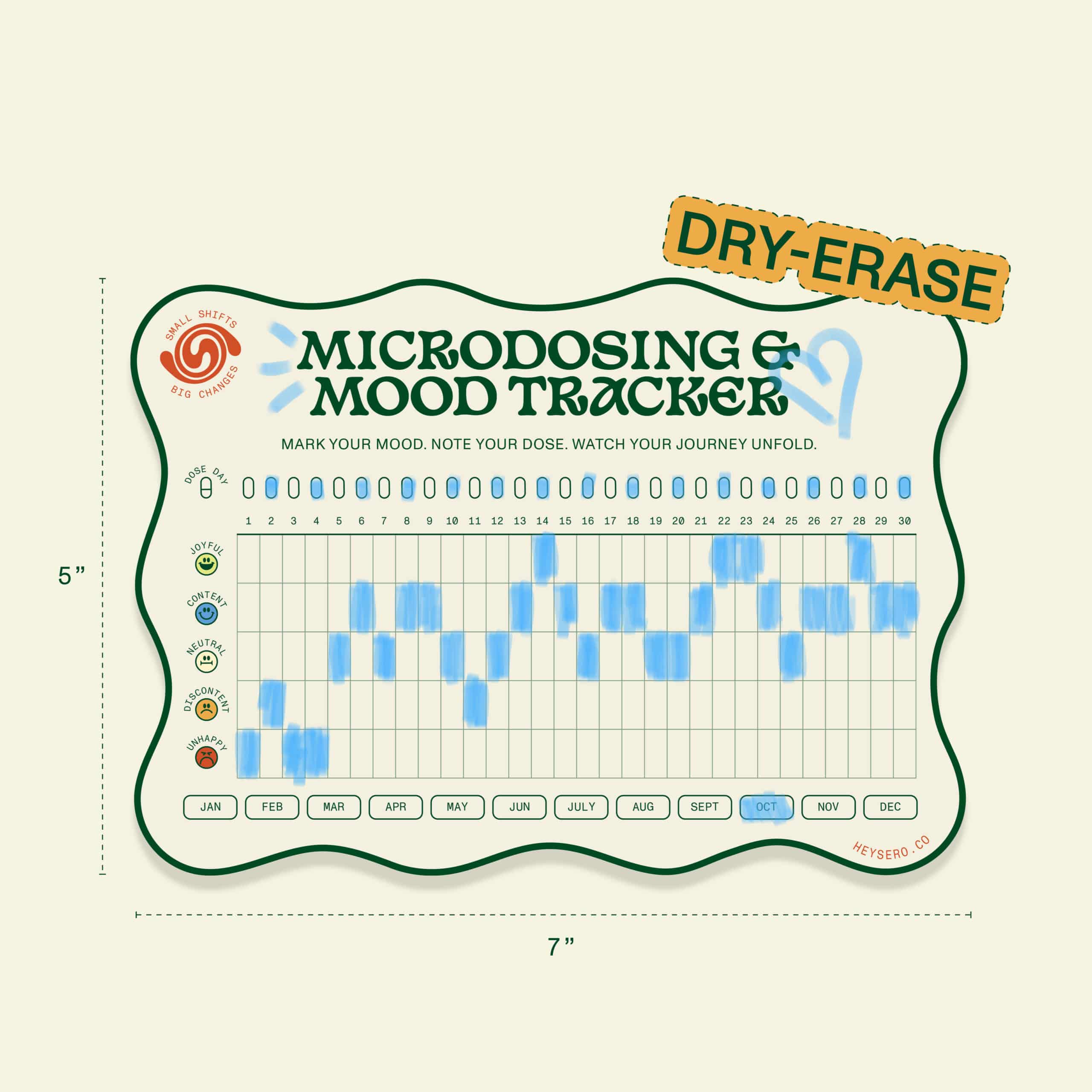 Microdose + Mood Tracker Magnet - microdose mood tracker magnet Canada